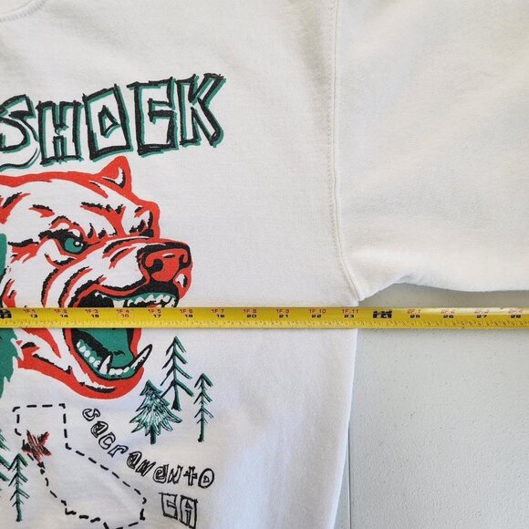 White Aftershock 2023 Crewneck Unisex Size Large White - Picture 4 of 6